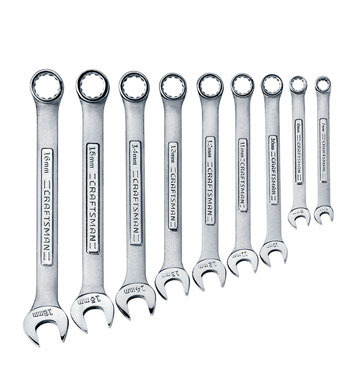 CM WRENCH SET SAE 9 PC