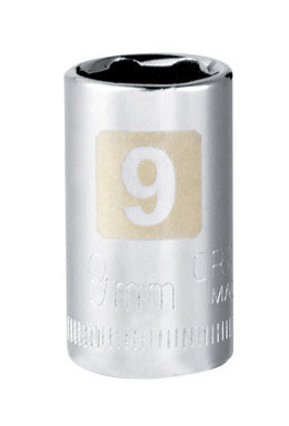 CM SOCKET 1/4 DR 9MM 6PT