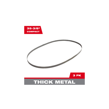 "Milwaukee Replacement Compact Band Saw Blades  3-Pack, 10 TPI, Model
