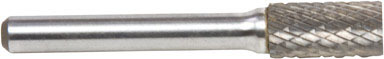 Forney 3/8 in. D X 2.5 in. L Cylinder Burr Tungsten Carbide 1 pc
