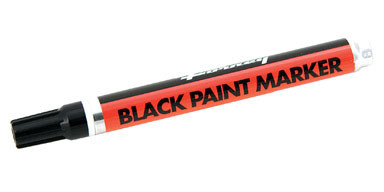 Forney 8.75 in. L X 1.88 in. W Black Paint Marker 1 pc