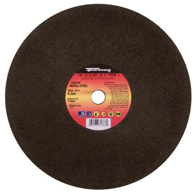 Forney 14 in. D X 1 in. S Aluminum Oxide Metal Cutting Wheel 1 pc