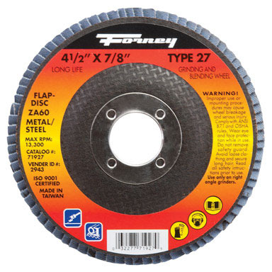 4-1/2"X7/8" 60 Grit Flap Disc