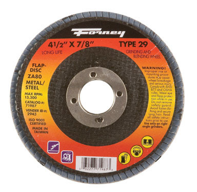 4-1/2"X7/8" 80 Grit Flap Disc