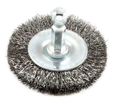 Forney 2 in. Crimped Wire Wheel Brush Metal 6000 rpm 1 pc