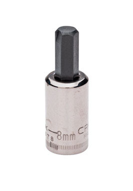 CM HEX BIT 8MM 3/8"DR