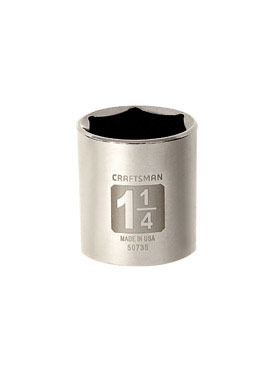 CM SCKT 1/2DR 1-1/4 6PT