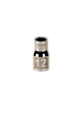 CM SCKT 1/2DR 12MM 6PT