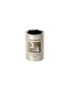 CM 1/2"DR 3/4" 6PT Socket