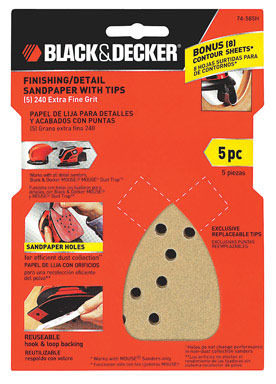 SANDPAPER XFINE MOUSE5PK