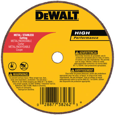 3x1/8x3/8 Metal Cutoff Wheel