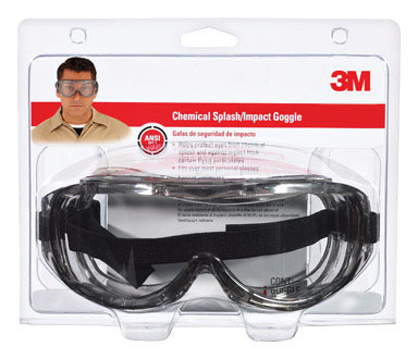 3M Chemical Splash Goggles Clear