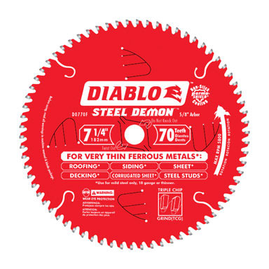 Diablo 7-1/4" 70T Circ Saw Blade
