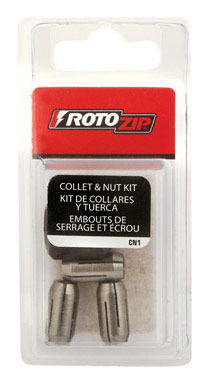 Rotozip .8 in. L Replacement Collet 3 pc