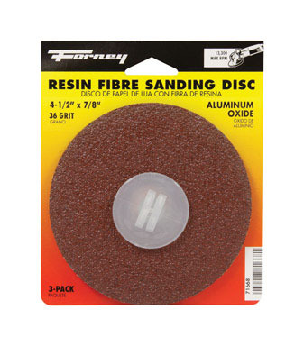 3PK 4.5" 36 Grit Sanding Disc