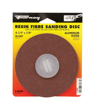 3PK 4.5" 50 Grit Sanding Disc