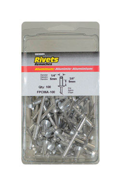 Rivet Al 1/4"x3/8" 100pk