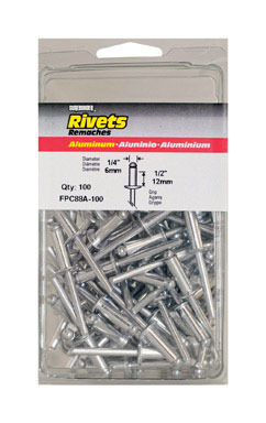 RIVET AL 1/4"X1/2" 100PK