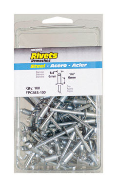 RIVET ST 1/4"X1/4" 100PK