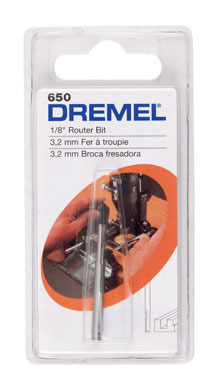 Dremel 1/8 in. S X 1-1/2 in. L High Speed Steel High Speed Router Bit 1 pk