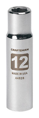 CM SCKT 1/2"DR 12MM6PTDP
