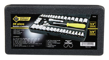 RATCHET& SOCKET SET 40PC