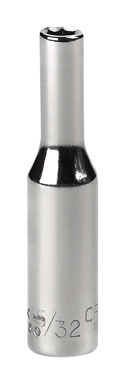 Craftsman 5/32 in. S X 1/4 in. drive S SAE 6 Point Deep Deep Socket 1 pc