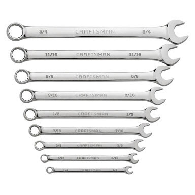 CM COMB WRENCHES SAE 9PC