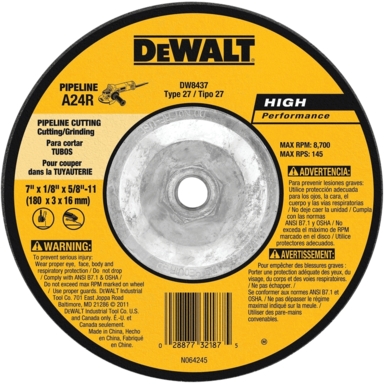 PIPE WHEEL 7"X5/8"-11