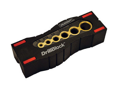 Milescraft DrillBlock Metal/Nylon Handheld Drill Guide 1 pk