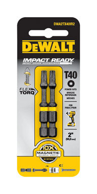 Torx Bit T40 2" Ir 2pk Dewalt