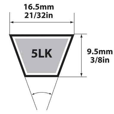 V Belt 5/8"x52"