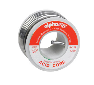 8OZ 40/60 Acid Core Wire Solder