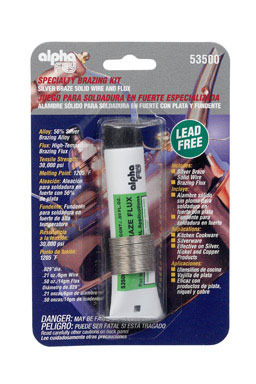 Alpha Fry 0.2 oz Lead-Free Specialty Brazing Kit 0.02 in. D Silver-Bearing Alloy 1 pc