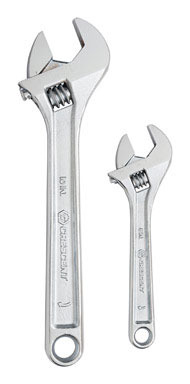 Crescent Metric and SAE Adjustable Wrench Set 6 and 10 in. L 2 pc
