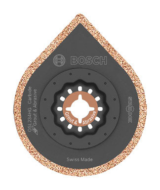 Bosch Starlock 2-1/2 in. S X 4 in. L Carbide Grout Removal Blade 1 pk
