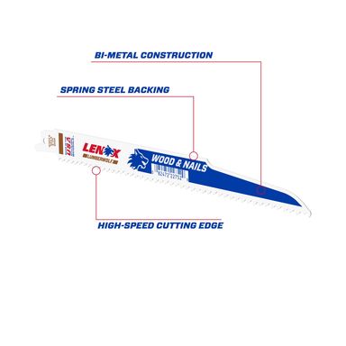 RECIP SAW BLADE 9" 6T