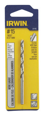 2-3/16" #15 Wire Gauge Drill Bit