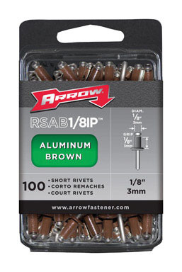 Rivet Alum 1/8"brn 100pk