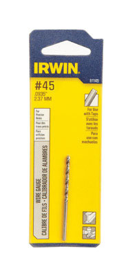 Irwin 1-1/8 in. S X 2-1/8 in. L High Speed Steel Wire Gauge Bit 1 pc