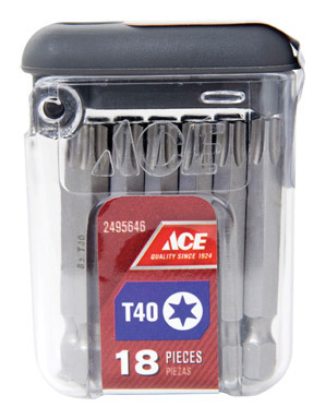 INSERTBIT T40X2"18PK ACE