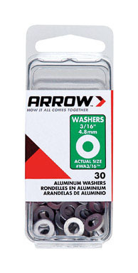 3/16  ALUMINUM WASHER 30/PK