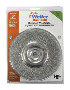 FINE CRIMP WIRE WHEEL 6"