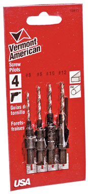 WOOD SCREW PILOT SET 4PC