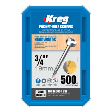 KREG 3/4" #6 FINE PAN 500CT d