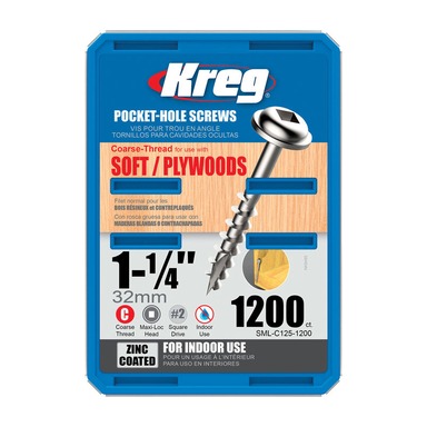 Kreg 1200CT 1-1/4" Pocket Screw