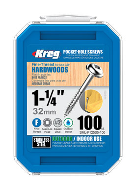 KREG SS 1 1/4" #7 FINE 100CT