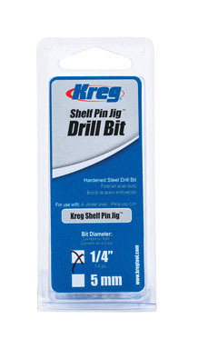 KREG SHELF PIN BIT 1/4"