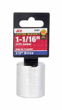 SOCKET 1/2"DR 1-1/16"ACE