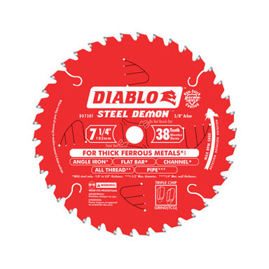 7-1/4" THICK METAL BLADE 38T